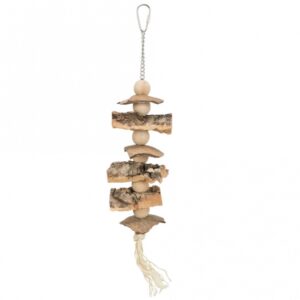 Entdecken Sie unser hochwertiges Spielzeug aus Kork und Holz, das in enger Zusammenarbeit mit dem renommierten Weltvogelpark Walsrode entwickelt wurde. Mit einer Größe von ca. 37 cm ist dieses Spielzeug ideal geeignet für Großsittiche und Wellensittiche. Es fördert die natürliche Beschäftigung und das Wohlbefinden Ihrer Vögel, während es gleichzeitig eine sichere und langlebige Spielmöglichkeit bietet. Gönnen Sie Ihren gefiederten Freunden das Beste – mit unserem Kork- und Holzspielzeug, das sowohl Spaß als auch Qualität vereint!
