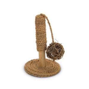 Dieser hochwertige Spielpfahl für Kleintiere und Nager, wie Kaninchen, Meerschweinchen und Mäuse, ist aus robustem Holz gefertigt und mit einem natürlichen Kokosnussseil umwickelt. Er bietet nicht nur eine spannende Beschäftigungsmöglichkeit für Ihr Haustier, sondern unterstützt auch aktiv die Zahn- und Krallenpflege. Mit einer kompakten Größe von ca. 10 x 10 x 16,5 cm ist dieser Spielpfahl ideal für kleine Tiergehege und sorgt für stundenlangen Spaß und Beschäftigung. Schenken Sie Ihrem geliebten Haustier ein Stück Lebensqualität mit diesem praktischen und langlebigen Spielzeug – perfekt für die ganzheitliche Pflege und Unterhaltung Ihrer Nager!