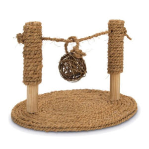Diese hochwertige Spielbrücke für Kleintiere und Nager, wie Kaninchen, Meerschweinchen und Mäuse, ist aus robustem Holz gefertigt und mit einem strapazierfähigen Kokosnussseil umwickelt. Sie bietet nicht nur eine unterhaltsame Beschäftigungsmöglichkeit für Ihr Haustier, sondern unterstützt auch effektiv die Zahn- und Krallenpflege. Mit den kompakten Maßen von ca. 19 x 24 x 16,5 cm passt sie perfekt in jeden Käfig und sorgt für mehr Bewegungsfreiheit und Spielspaß. Investieren Sie in die Gesundheit und das Wohlbefinden Ihrer kleinen Freunde mit dieser praktischen und attraktiven Spielbrücke, die sowohl Spaß als auch Pflege vereint!