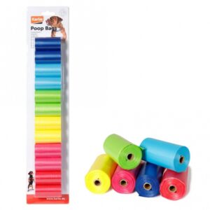 Die bunten Hundekotbeutel sind nicht nur praktisch, sondern bringen auch Farbe in Ihren Alltag. Jede Rolle enthält 20 hochwertige Kotbeutel, die aus abbaubarem und umweltfreundlichem Material gefertigt sind. Diese Kotbeutel sind perfekt für alle handelsüblichen Kotbeutel-Halter geeignet und bieten Ihnen eine einfache Lösung für die Entsorgung von Hundekot. Mit einem Inhalt von 12 Rollen sind Sie bestens ausgestattet, um die Umwelt zu schonen und gleichzeitig für Sauberkeit zu sorgen. Entscheiden Sie sich für diese günstigen und nachhaltigen Hundekotbeutel, die sowohl Funktionalität als auch Stil vereinen!