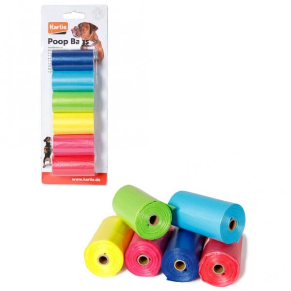 Die bunten Hundekotbeutel sind nicht nur fröhlich, sondern auch umweltfreundlich und bringen Farbe in Ihren Alltag. Jede Rolle enthält 20 abbaubare Kotbeutel, die aus hochwertigem, biologisch abbaubarem Material hergestellt sind. Diese praktischen Kotbeutel passen perfekt in handelsübliche Kotbeutel-Halter und bieten Ihnen eine einfache Lösung für die Hundehygiene. Mit einem Inhalt von insgesamt 6 Rollen sind diese Kotbeutel eine kostengünstige und nachhaltige Wahl für verantwortungsvolle Hundebesitzer. Wählen Sie Qualität und Umweltschutz mit unseren bunten Hundekotbeuteln!