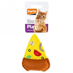 Entdecken Sie unsere hochwertigen Textilspielzeuge für Katzen, die in Form von leckeren Snacks wie Erdbeeren, Donuts und Pizzen gestaltet sind. Diese süßen und herzhaften Spielzeuge bieten stundenlangen Spielspaß und sind mit Catnip gefüllt, was sie für Stubentiger einfach unwiderstehlich macht. Einige Varianten sind zusätzlich mit Knistermaterial ausgestattet, das Ihre Katze zum Weiterspielen animiert. Die detailreiche Gestaltung sorgt nicht nur für Spaß, sondern auch für eine ansprechende Optik in Ihrem Zuhause. Mit unserer breiten Auswahl finden sowohl Katzen als auch Katzenhalter garantiert ein neues Lieblingsspielzeug! Pizza: Größe: ca. 10,5 cm. Holen Sie sich jetzt das beste Spielzeug für Ihre Katze!