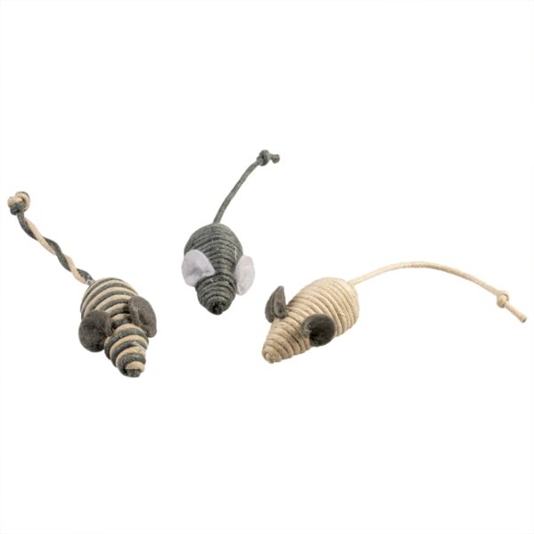 Dieses hochwertige Spielzeug aus Baumwollseil ist perfekt für Ihre Katze und sorgt für stundenlangen Spielspaß. Mit integrierten Fun-Geräuschen regt es den Jagdinstinkt Ihrer Katze an und motiviert sie zu mehr Bewegung. Die handlichen Maße von 14 x 2 x 1,5 cm machen es ideal für kleine Pfoten und leicht zu transportieren. In einer praktischen Packung mit 3 Stück erhalten Sie ein günstiges und langlebiges Spielzeug, das sowohl die Neugier als auch die Fitness Ihrer Katze fördert. Holen Sie sich jetzt dieses beliebte Spielzeug und bieten Sie Ihrer Katze ein aufregendes Spielerlebnis!