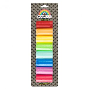 Entdecken Sie die bunten Kotbeutel Poopidog Rainbow von duvoplus – die perfekte Lösung, um Hundekot stilvoll zu entsorgen! Diese **hochwertigen Kotbeutel** sind nicht nur **sehr dick**, sondern auch in fröhlichen **Regenbogenfarben** erhältlich, sodass Sie jeden Tag die Farbe wählen können, die Ihnen am besten gefällt. Mit diesen praktischen Beuteln wird die Entsorgung von Hundekot zum Kinderspiel und bringt ein Lächeln in Ihren Alltag. Vertrauen Sie auf die **hohe Qualität** der Poopidog Kotbeutel und genießen Sie die Kombination aus Funktionalität und Stil!