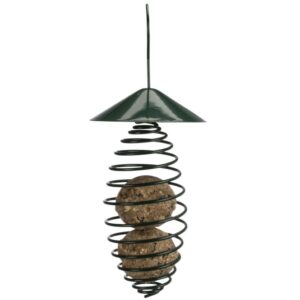 Dieser wetterfeste Meisenknödelhalter aus pulverbeschichtetem Metall ist die ideale Lösung für Vogelliebhaber, die bis zu 2 Meisenknödel gleichzeitig anbieten möchten. Mit seinem praktischen Dachüberstand schützt er die Futterspender vor Regen und Schnee, sodass Ihre gefiederten Freunde immer eine sichere Nahrungsquelle haben. Die kompakten Maße von ca. ø 10 × 25 cm machen ihn perfekt für jeden Garten oder Balkon. Investieren Sie in diesen hochwertigen und langlebigen Futterhalter, um die Vögel in Ihrer Umgebung zu unterstützen und gleichzeitig Ihr Zuhause zu verschönern.