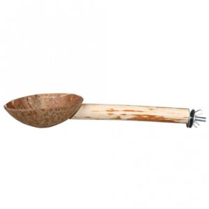 Diese hochwertige natürliche Sitzstange mit integriertem Futternapf ist aus robustem Holz und Kokosnuss gefertigt und ideal für Nymphen- und Großsittiche. Sie lässt sich mühelos mit einer praktischen Schraubbefestigung am Käfiggitter anbringen, was die Installation zum Kinderspiel macht. Mit einer Länge von ca. 25 cm und einem Durchmesser von ca. 18 mm bietet sie ausreichend Platz für Ihre Vögel, um bequem zu sitzen und zu fressen. Diese Sitzstange fördert nicht nur das Wohlbefinden Ihrer Sittiche, sondern sorgt auch für eine artgerechte Haltung. Investieren Sie in diese hochwertige und günstige Sitzgelegenheit, die Ihren gefiederten Freunden Freude und Komfort bringt!