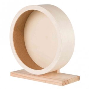 Die pfotenfreundliche Lauffläche aus hochwertigem Kork ist die ideale Lösung für Ihre kleinen Haustiere wie Degus und Ratten. Mit einem Durchmesser von ca. 33 cm bietet sie ausreichend Platz für Bewegung und Spiel. Dank der geschlossenen Lauffläche und der leisen Kugellager ist sie besonders leichtgängig und sorgt für ein angenehmes Laufgefühl, ohne störende Geräusche zu verursachen. Das unbehandelte Holz garantiert eine natürliche und sichere Umgebung für Ihre Tiere. Investieren Sie in diese langlebige und gesunde Lauffläche, die sowohl Ihren Haustieren als auch Ihnen Freude bereiten wird!