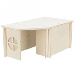 Dieses charmante und praktische Tierhaus aus unbehandeltem Holz ist ideal für Ihre Kaninchen und bietet eine einfache Montage durch ein durchdachtes Stecksystem. Mit seinen kompakten Maßen von ca. 50 × 23 × 33 cm passt es perfekt in jeden Garten oder Balkon. Ein besonderes Highlight ist der Aussichtsplatz auf dem Dach, der Ihren kleinen Freunden einen sicheren Blick auf ihre Umgebung ermöglicht. Die zwei Eingänge sorgen für zusätzlichen Komfort und erleichtern den Zugang. Investieren Sie in dieses hochwertige Tierhaus und bieten Sie Ihren Kaninchen ein gemütliches Zuhause, das sowohl funktional als auch ansprechend ist.