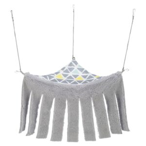 Dieser praktische Plüsch-Hängesitz ist ideal für Kleinnager und Kaninchen und bietet einen gemütlichen Rückzugsort in ihrem Zuhause. Mit den Maßen von 41 × 27 × 23 cm passt er perfekt in jeden Käfig und ist einfach zum Einhängen. Hergestellt aus hochwertigem Polyester, sorgt der weiche Plüsch für maximalen Komfort und Sicherheit. Die Handwäsche ermöglicht eine einfache Reinigung, sodass der Hängesitz stets hygienisch bleibt. Gönnen Sie Ihrem Haustier diesen komfortablen Rückzugsort – für glückliche und zufriedene Kleinnager!