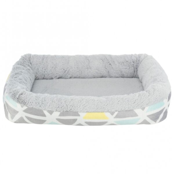 Dieser hochwertige Plüsch-Hundebett ist ideal für Ihre geliebten Haustiere, insbesondere für Kaninchen. Mit einem weichen Kurzhaar-Plüschbezug und einer komfortablen Schaumstoff-Füllung bietet es einen gemütlichen Rückzugsort für Ihr Tier. Der rutschfeste Boden sorgt für Stabilität und Sicherheit, während der Rand mit Polyestervlies-Füllung zusätzlichen Komfort bietet. Das bunte und graue Design passt perfekt in jedes Zuhause und ist zudem waschbar bei 40°C, was die Pflege erleichtert. Mit den kompakten Maßen von ca. 38 × 7 × 25 cm ist dieses Plüschbett eine ausgezeichnete Wahl für kleine Haustiere, die einen gemütlichen Schlafplatz suchen. Investieren Sie in Qualität und Komfort für Ihr Haustier!