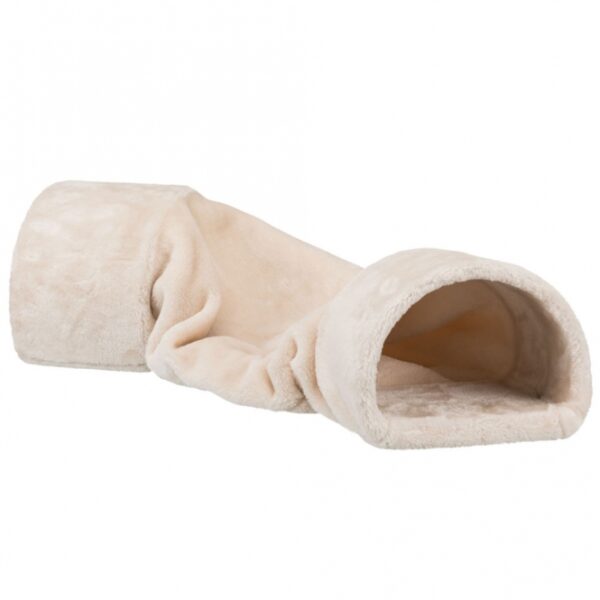 Dieser hochwertige Plüschkäfig für kleine Haustiere ist ideal für Kaninchen und Meerschweinchen. Mit einem weichen Plüschbezug aus Polyester sorgt er für maximalen Komfort und eine gemütliche Umgebung. Der Käfig verfügt über zwei Eingänge, die für einen einfachen Zugang und eine stressfreie Handhabung sorgen. Dank der stabilen Konstruktion mit verstärkten Ein- und Ausgängen bietet er sicheren Halt und schützt Ihr Tier. Mit den kompakten Maßen von ca. 27 x 21 x 80 cm passt er perfekt in jedes Zuhause. In einem ansprechenden Beigeton ist dieser Käfig nicht nur funktional, sondern auch ein stilvolles Accessoire für Ihr Tier. Investieren Sie in die beste Qualität für Ihr Haustier und schaffen Sie ihm einen gemütlichen Rückzugsort!