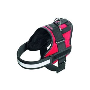 Entdecken Sie das innovative Xtreme Geschirr von Karlie – das ultimative Hightech-Modell für Ihren Hund! Dieses hochwertige Geschirr bietet nicht nur einen integrierten Haltegriff, sondern auch extra starke Nähte und einen reflektierenden Streifen am Brustgurt für zusätzliche Sicherheit. Die spezielle entlastende Polsterung sorgt dafür, dass der Druck gleichmäßig verteilt wird, was den Tragekomfort Ihres Hundes erhöht. Hergestellt aus strapazierfähigem und robustem Nylonmaterial, ist dieses Geschirr zusätzlich mit einem Teflon-Schutz beschichtet, der es vor Wasser- und Ölflecken schützt und dafür sorgt, dass es länger wie neu aussieht. Mit praktischen Klettstreifen können Sie individuelle Satteltaschen oder die beliebten Doggy Talk Slogans anbringen. Außerdem ist eine Taschenlampe erhältlich, die Sie einfach am Geschirr befestigen können. Ideal für Hunde mit einem Brustumfang von 70 bis 84 cm und einer Breite von 50 mm. Investieren Sie in Qualität und Komfort für Ihren Vierbeiner mit dem Karlie Xtreme Geschirr!