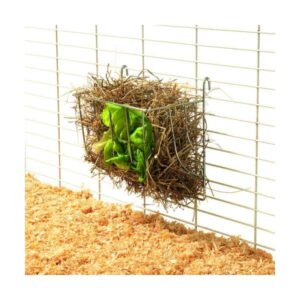 Entdecken Sie unsere verchromte Futterraufe in tiergerechter Ausführung, die perfekt für kleine Haustiere geeignet ist. Diese hochwertige Futterraufe ermöglicht das einfache Befüllen mit Heu, Gemüse und Obst, wodurch Ihr Tier stets frisches Futter genießen kann. Dank des durchdachten Designs wird verhindert, dass das Futter durch Urin oder Kot verunreinigt wird, was die Hygiene im Käfig verbessert. Mit den kompakten Maßen von ca. 13 x 12 x 19 cm (LxBxH) lässt sich die Raufe mühelos in das Käfiggitter einhängen. Sichern Sie sich jetzt diese praktische und günstige Futterlösung für Ihre Lieblinge!