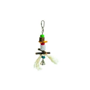 Entdecken Sie unser hochwertiges Vogelspielzeug, das aus einem sicheren Materialmix aus Naturholz, Lavastein und Baumwolle gefertigt ist. Mit einer Größe von ca. 21 cm bietet es Ihrem Vogel nicht nur stundenlangen Spielspaß, sondern auch eine artgerechte Beschäftigung. Die integrierten Glöckchen sorgen für zusätzlichen Anreiz und fördern die Neugier Ihrer gefiederten Freunde. Bitte beachten Sie, dass die Farben von der Abbildung abweichen können und eine Farbwahl aufgrund des Lagerbestands nicht möglich ist. Dieses Spielzeug ist die perfekte Wahl für alle Vogelbesitzer, die Wert auf Qualität und Sicherheit legen.