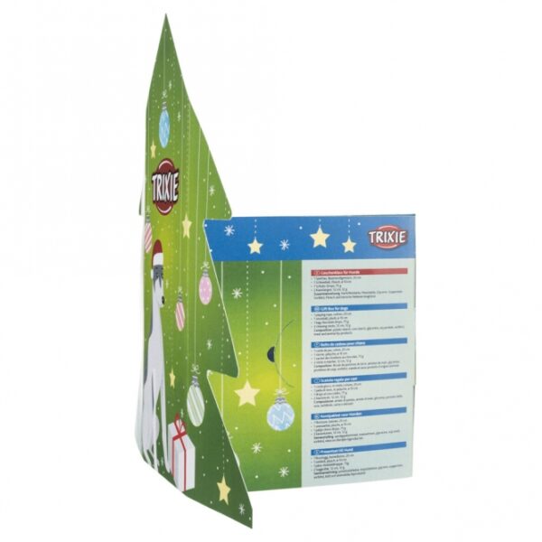 Machen Sie Ihrem Hund zu Weihnachten eine ganz besondere Freude mit der einzigartigen Geschenkbox von Trixie! Diese weihnachtlich gestaltete Box ist das ideale Weihnachtsgeschenk für Hunde und enthält vier hochwertige Geschenke, die zum Knabbern und Spielen einladen. Überraschen Sie Ihren Vierbeiner mit einem robusten Spieltau aus Baumwolle (20 cm), einem kuscheligen Schneeball aus Plüsch (ø 10 cm), einer leckeren Packung Schoko-Drops (75 g) und zwei köstlichen Kaustangen (12 cm, 12 g). Diese Geschenkbox sorgt nicht nur für Freude, sondern fördert auch die Beschäftigung und das Wohlbefinden Ihres Hundes. Verschenken Sie Spaß und Qualität – das perfekte Geschenk für jeden Hundebesitzer!