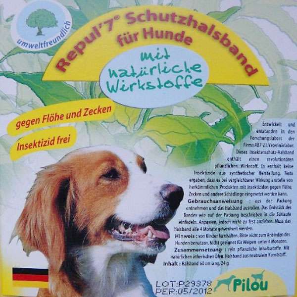 Schutzhalsband für Hunde mit natürlichen Wirkstoffen gegen Flöhe und Zecken – die ideale Lösung für eine sichere und effektive Insektenabwehr! Dieses hochwertige Insektenschutz-Halsband kommt ganz ohne synthetische Insektizide aus und bietet dennoch einen starken Schutz für bis zu 4 Monate. Es enthält einen revolutionären pflanzlichen Wirkstoff, Geraniol, der in Tests gezeigt hat, dass er herkömmlichen Produkten in der Bekämpfung von Flöhen, Zecken und anderen Schädlingen überlegen ist. Mit einer Länge von 60 cm und einer praktischen Würgesicherung ist es perfekt für Hunde geeignet, jedoch nicht für Welpen unter 4 Monaten. Die Zusammensetzung besteht aus rein pflanzlichen Inhaltsstoffen und natürlichen ätherischen Ölen, was es zu einer umweltfreundlichen Wahl macht. Schützen Sie Ihren Hund mit diesem effektiven und sicheren Schutzhalsband!