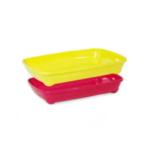 Die Katzentoilette Puppy Arist-O-Tray Hawai ist die ideale Lösung für kleine, junge Kätzchen. Mit einer Höhe von nur 6 cm ermöglicht sie selbst den kleinsten Samtpfoten einen einfachen Zugang. Diese hochwertige Katzentoilette bringt mit ihren lebendigen Farben ein echtes Hawai-Feeling in Ihr Zuhause und sorgt für eine fröhliche Atmosphäre. Bitte beachten Sie, dass die Farbwahl aufgrund des Lagerbestands nicht möglich ist. Die praktischen Maße von 37 x 28 x 6 cm (LxBxH) machen sie zudem zu einer platzsparenden Option für jeden Raum. Gönnen Sie Ihrem Kätzchen den Komfort und die Sicherheit, die es verdient – mit der Puppy Arist-O-Tray Hawai Katzentoilette!