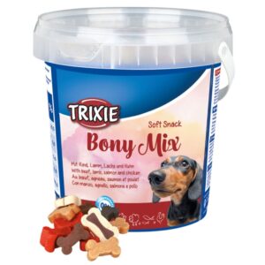 Entdecken Sie unsere hochwertigen Ergänzungsfuttermittel für Hunde – die perfekten Belohnungssnacks für Ihren vierbeinigen Freund! Diese leckeren Snacks sind mit köstlichem Rind, Lamm, Lachs und Huhn zubereitet und enthalten keinen Zuckerzusatz. Praktisch verpackt im wieder verschließbaren Kunststoffeimer, bleiben die Snacks frisch und schmackhaft. Die sorgfältige Zusammensetzung umfasst 4% Reis, 4% Rind, 4% Lamm, 4% Lachs und 4% Huhn sowie gesunde pflanzliche Nebenerzeugnisse und hochwertige Öle. Mit einem Rohproteinanteil von 20,0% und einem niedrigen Rohfettgehalt von 6,0% bieten diese Snacks eine nahrhafte und schmackhafte Belohnung, die Ihr Hund lieben wird. Gönnen Sie Ihrem Hund diese hochwertigen Snacks in der praktischen 500g Verpackung – für glückliche und gesunde Hunde!