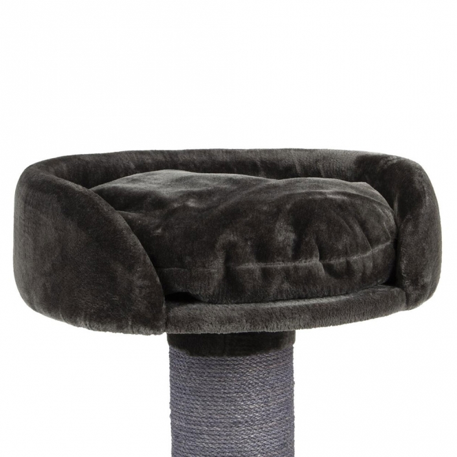 Der Kratzbaum Savanah 120 von CanadianCat® ist die perfekte Wahl für Katzenliebhaber, die Wert auf Qualität und Funktionalität legen. Dieser robuste und standfeste Kratzbaum ist sowohl für große als auch kleine Katzen geeignet und bietet eine erhöhte Liegefläche für einen optimalen Überblick über das Zuhause. Die kuschelig weiche Oberfläche sorgt für ein angenehmes Liegegefühl, während die massive Bodenplatte (60 x 60 x 4 cm) stabilen Halt garantiert – selbst bei lebhaften Spielereien. Die ca. 20 cm dicke Sisalsäule ist ideal zum Krallen wetzen und schützt Ihre Möbel und Tapeten vor Beschädigungen. Oben auf dem Kratzbaum befindet sich ein geräumiges, weiches Bett mit erhöhten Seitenwänden, das Platz für zwei Katzen bietet. Die original CanadianCat® Design-Kratzmöbel vereinen stilvolles Design, hohe Qualität und Funktionalität in einem Produkt. Maße: Gesamtgröße ca. 60 x 60 x 102 cm, Liegefläche Ø 60 x 18 cm, Artikelgewicht ca. 18 kg, Farbe: grau. Gönnen Sie Ihrer Katze den besten Kratzbaum für ein glückliches und gesundes Leben!