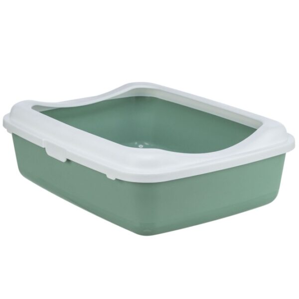 Diese hochwertige Katzentoilette aus robustem Kunststoff ist die ideale Lösung für jeden Katzenbesitzer. Mit den kompakten Maßen von ca. 37 × 15 × 47 cm passt sie problemlos in jede Ecke Ihres Zuhauses. Die elegante Farbkombination in Salbei und Weiß fügt sich harmonisch in Ihre Wohnräume ein und sorgt für eine stilvolle Atmosphäre. Diese Katzentoilette bietet nicht nur eine einfache Handhabung, sondern auch eine hohe Qualität, die für Langlebigkeit und Hygiene sorgt. Investieren Sie in die beste Katzentoilette, um das Wohlbefinden Ihrer Katze zu fördern und gleichzeitig Ihr Zuhause sauber zu halten.