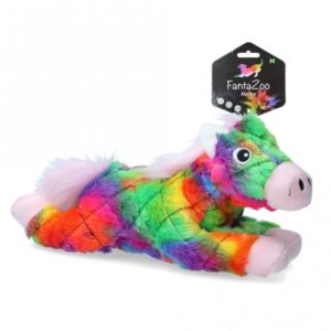 Bringen Sie Freude in das Leben Ihres Hundes mit unserem hochwertigen Kuscheltier! Jeder Hund wird begeistert sein, mit diesem langlebigen Spielzeug zu spielen. Dank der dreifachen Naht und der Verwendung von starken Materialien ist es besonders robust und hält auch den wildesten Spielstunden stand. Zudem ist es wunderbar weich und eignet sich perfekt zum Kuscheln. Ein besonderes Highlight: Die Kuscheltiere aus der FantaZoo Familie sind umweltfreundlich, da sie aus recyceltem Material hergestellt werden. Mit einem integrierten Quietscher sorgt es für zusätzlichen Spaß! Die Größe beträgt ca. 30 x 14 cm – ideal für kleine und mittelgroße Hunde. Gönnen Sie Ihrem vierbeinigen Freund dieses tolle Kuscheltier und fördern Sie gleichzeitig den Umweltschutz!