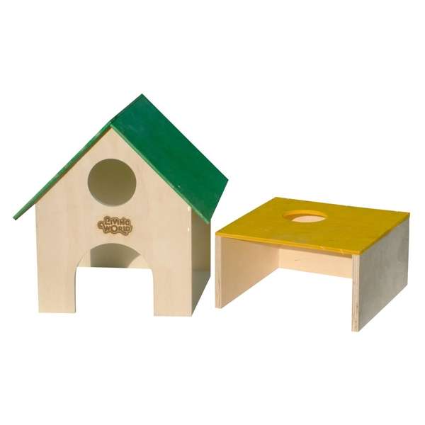 Diese bunten Nagerhäuser bieten den perfekten Unterschlupf für Ihre kleinen Lieblinge und sorgen für ein sicheres und gemütliches Zuhause. Die abrieb- und wasserfesten Farben sorgen nicht nur für eine ansprechende Optik, sondern auch für eine hohe Langlebigkeit und Pflegeleichtigkeit. Diese hochwertigen Nagerhäuser sind in zwei verschiedenen Größen erhältlich, sodass Sie das passende Modell für Ihr Haustier auswählen können. Investieren Sie in ein Nagerhaus, das sowohl funktional als auch stilvoll ist – ideal für alle Tierliebhaber, die ihren kleinen Freunden ein komfortables und sicheres Zuhause bieten möchten.