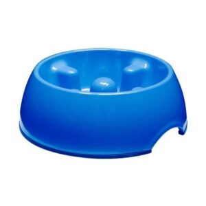 Hunde neigen dazu, ihr Futter oder Wasser hastig zu schlucken, was zu unangenehmen Magenverstimmungen und in schweren Fällen zu lebensbedrohlichen Magendrehungen führen kann. Mit dem innovativen Dogit Anti-Schling-Napf gehört dieses Problem der Vergangenheit an! Dieser speziell konstruierte Hundenapf fördert langsameres Fressen und Trinken, wodurch Ihr Hund weniger Luft aufnimmt und die Verdauung verbessert wird. Ideal für große Hunde, kann der Napf sowohl für Trocken- als auch für Nassfutter verwendet werden und ist zudem spülmaschinenfest. Dank der rutschfesten Gummiprofile an der Unterseite bleibt der Napf an seinem Platz. Mit einem Fassungsvermögen von ca. 1200 ml und einem Außendurchmesser von ca. 27 cm ist dieser Napf die perfekte Wahl für eine gesunde Ernährung Ihres Hundes. Wählen Sie den Dogit Anti-Schling-Napf in Blau für ein besseres Fresserlebnis und mehr Wohlbefinden Ihres vierbeinigen Freundes!