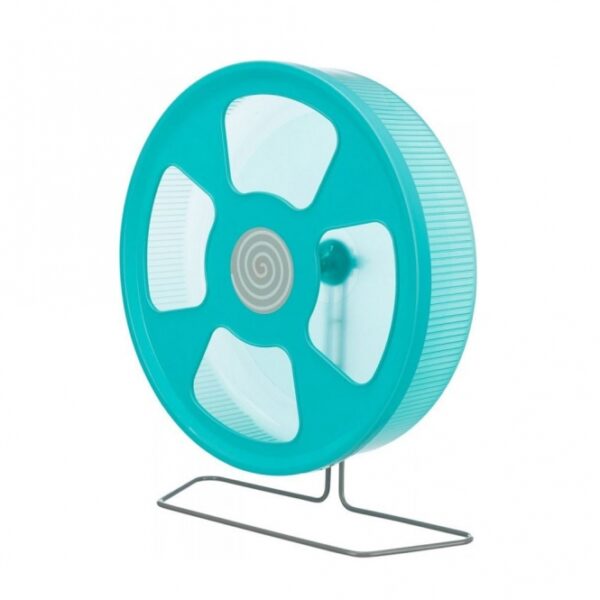 Diese innovativen Kunststoff-Laufräder sind die ideale Wahl für Zwerghamster, Mäuse und ähnliche kleine Nager. Mit einem Durchmesser von 20 cm bieten sie nicht nur eine besonders leichtgängige und leise Laufoberfläche, sondern schonen auch die Wirbelsäule Ihrer Tiere. Die geschlossene Lauffläche mit stabilen Querverstrebungen sorgt für optimalen Halt und Sicherheit beim Laufen, während der praktische Sicherheitsständer und die geschlossene Rückwand ein Einklemmen des Tieres verhindern. Dieses hochwertige Laufrad kann freistehend genutzt oder einfach ins Käfiggitter eingehängt werden. Zudem lässt sich die abnehmbare Kunststoffabdeckung mühelos reinigen, was die Pflege zum Kinderspiel macht. Bitte beachten Sie, dass die Farbwahl je nach Lagerbestand erfolgt. Wählen Sie ein Laufrad, das sowohl Funktionalität als auch Sicherheit für Ihre kleinen Haustiere bietet!