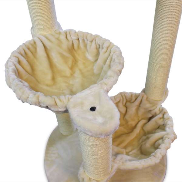 Entdecken Sie den perfekten Kratzbaum für große und schwere Katzen – der Kratzbaum Akropolis aus der beliebten Maine Coon Serie! Dieser außergewöhnlich stabile Kratzbaum bietet nicht nur einen sicheren und gemütlichen Spiel- und Schlafplatz, sondern auch drei großzügige Liegemulden, die speziell für größere Katzen konzipiert sind. Mit einem Durchmesser von 12 cm sind die robusten Sisalstämme besonders stabil und garantieren eine lange Lebensdauer. Die verstärkte Bodenplatte sorgt für einen sicheren Stand, während die weichen, plüschigen Liegemulden einladend und bequem sind. Mit den kompakten Gesamtmaßen von 80 x 80 x 127 cm (L x B x H) und einer eleganten grauen Farbe fügt sich dieser Kratzbaum harmonisch in jedes Zuhause ein. Schenken Sie Ihrer Katze den Komfort, den sie verdient – der ideale Kratzbaum für anspruchsvolle Katzenbesitzer!