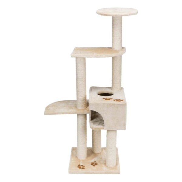 Diese stilvolle und hochwertige Höhle für Haustiere ist die perfekte Rückzugsmöglichkeit für Ihren geliebten Vierbeiner. Sie besteht aus robustem Jute mit einem Durchmesser von 6 mm und einem weichen Plüsch aus Polyester, der eine angenehme Liegefläche von 280 g/m² bietet. Mit einer Grundfläche von ca. 45 × 45 cm und einer Höhe von ca. 142 cm bietet sie ausreichend Platz zum Entspannen und Spielen. Der Stammdurchmesser von ca. 9 cm sorgt für Stabilität und Langlebigkeit. In einem eleganten Beigeton fügt sich diese Höhle harmonisch in jedes Zuhause ein. Gönnen Sie Ihrem Haustier diesen Komfort und die Sicherheit, die es verdient – ideal für Katzen und kleine Hunde!
