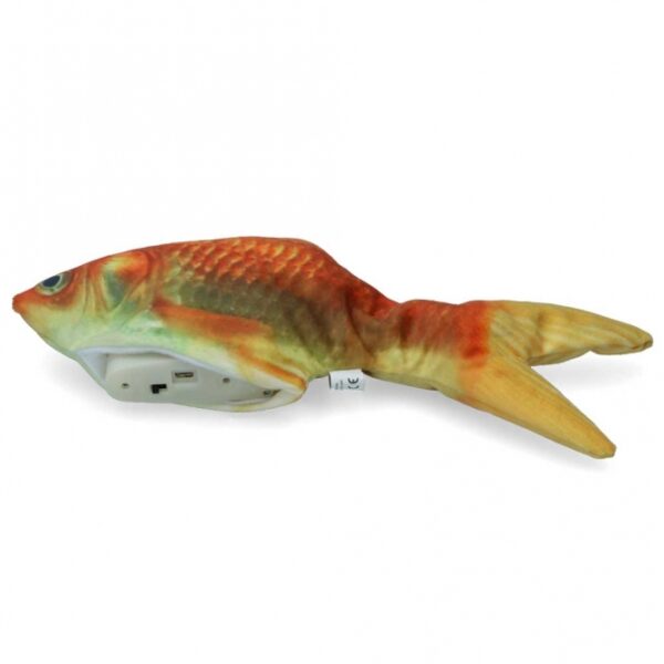 Entdecken Sie den innovativen Goldfisch für Katzen, der wirklich zum Leben erwacht! Dieses einzigartige Spielzeug zappelt beim Spielen wie ein echter Fisch und sorgt für stundenlangen Spaß und Beschäftigung. Gefüllt mit hochwertigem Madnip, stimuliert es den natürlichen Jagdinstinkt Ihrer Katze auf spielerische Weise. Mit dem mitgelieferten USB-Kabel ist das Aufladen kinderleicht und schnell erledigt. Mit einer Größe von ca. 30 cm ist dieser lebensechte Fisch das perfekte Spielzeug für jede Katze, die gerne aktiv ist. Gönnen Sie Ihrer Katze das beste Spielvergnügen mit diesem aufregenden und hochwertigen Spielzeug!