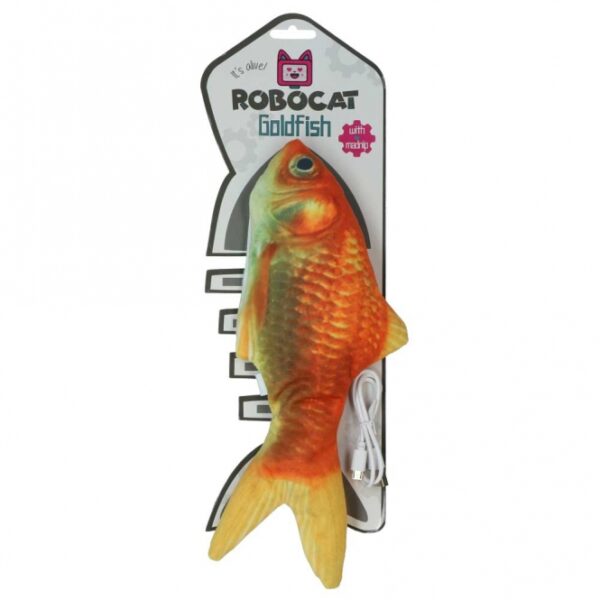 Entdecken Sie den innovativen Goldfisch für Katzen, der wirklich zum Leben erwacht! Dieses einzigartige Spielzeug zappelt beim Spielen wie ein echter Fisch und sorgt für stundenlangen Spaß und Beschäftigung. Gefüllt mit hochwertigem Madnip, stimuliert es den natürlichen Jagdinstinkt Ihrer Katze auf spielerische Weise. Mit dem mitgelieferten USB-Kabel ist das Aufladen kinderleicht und schnell erledigt. Mit einer Größe von ca. 30 cm ist dieser lebensechte Fisch das perfekte Spielzeug für jede Katze, die gerne aktiv ist. Gönnen Sie Ihrer Katze das beste Spielvergnügen mit diesem aufregenden und hochwertigen Spielzeug!