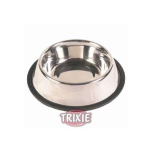 Dieser hochwertige Futter- und Wassernapf für Hunde aus rostfreiem Edelstahl ist die perfekte Wahl für jeden Hundebesitzer. Mit einem Fassungsvermögen von ca. 0,9 Litern bietet er ausreichend Platz für Futter oder Wasser. Die schwere Ausführung sorgt für Stabilität, während der rutschfeste Gummiring ein Verrutschen während des Fressens oder Trinkens verhindert. Mit einem Außendurchmesser von ca. 23 cm und einem oberen Durchmesser von ca. 17 cm passt dieser Napf ideal in jede Küche oder jeden Futterplatz. Entscheiden Sie sich für Qualität und Langlebigkeit – dieser Napf ist nicht nur praktisch, sondern auch ein stilvolles Accessoire für Ihr Zuhause!