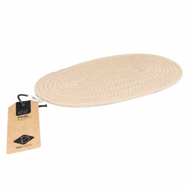 D&D Napfunterlage Phil - Beige - 35 x 20 cm