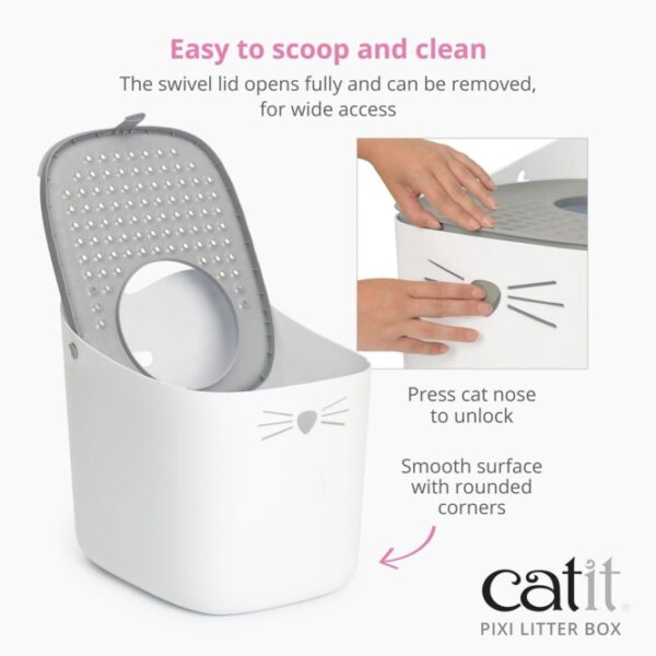 Catit Pixi Katzentoilette - grau