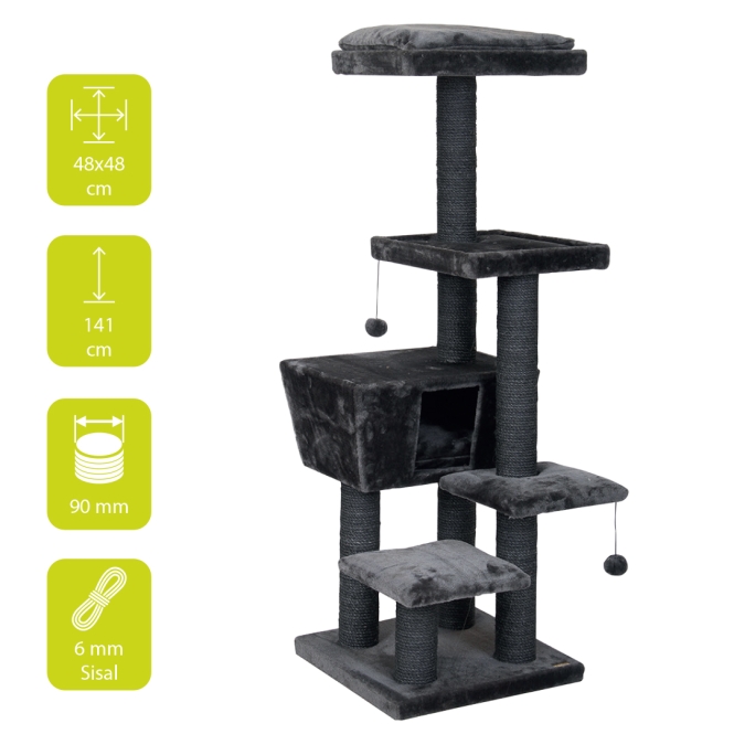 EBI Kratzbaum North Dakota - Dunkelgrau