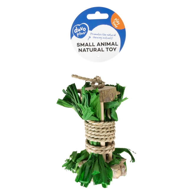 Duvoplus Nagerrolle aus Holz Wasserhyazinthe & Mais