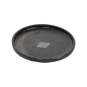 D&D flacher Katzennapf Jasper - black dots