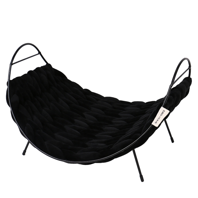 D&D Katzenbett Baily Fleece - schwarz - 40x35x20cm