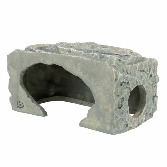 Aqua Della Zucht-Höhle Felsen - Grau - S - 15x7x7cm