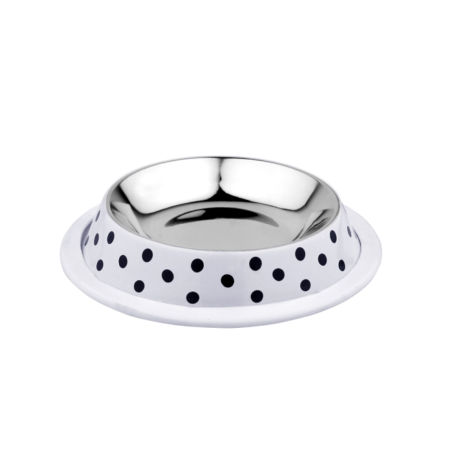 Duvoplus Edelstahlnapf Deco fix dots - 460ml