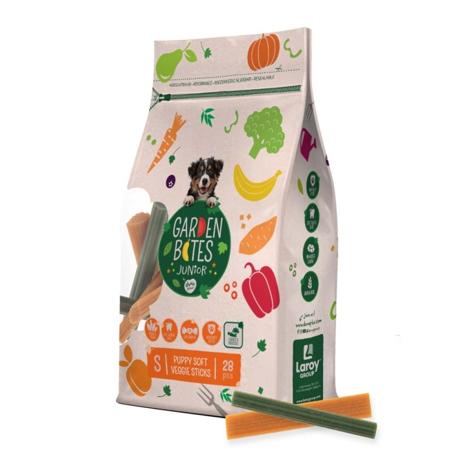 Garden Bites Puppy Soft Veggie Sticks - S - 8cm / 28 Stück