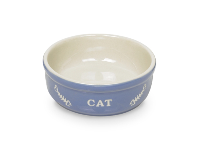 Nobby Keramikschale Cat - hellblau