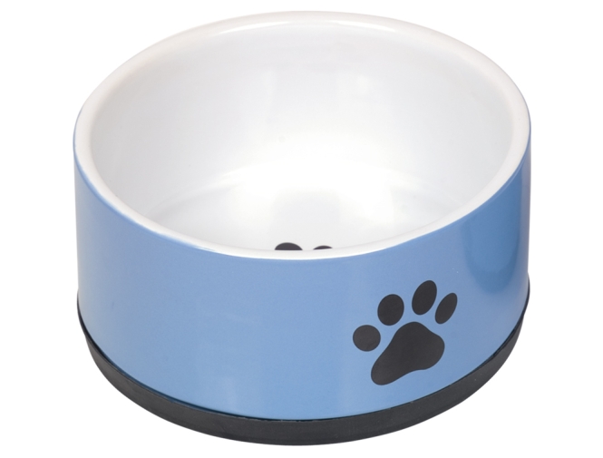 Nobby Keramiknapf Paw - blau - 1100 ml / Ø 17 x 8 cm