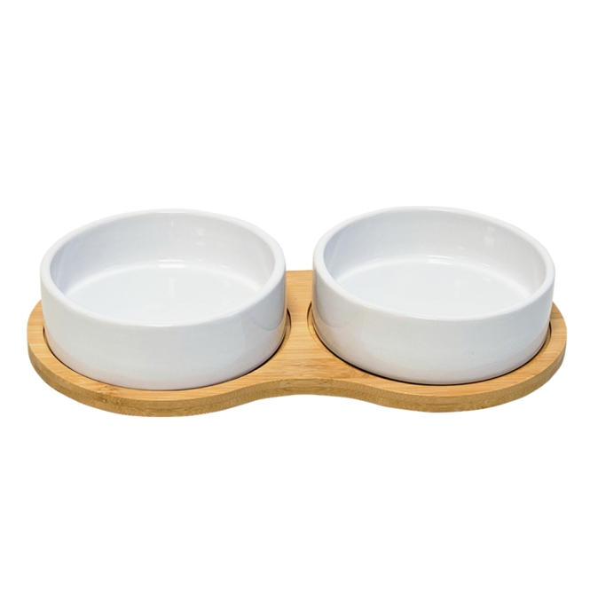 Nobby Napfset Bambasso - 2x 2400ml / 34 x 17,5 x 5,5 cm