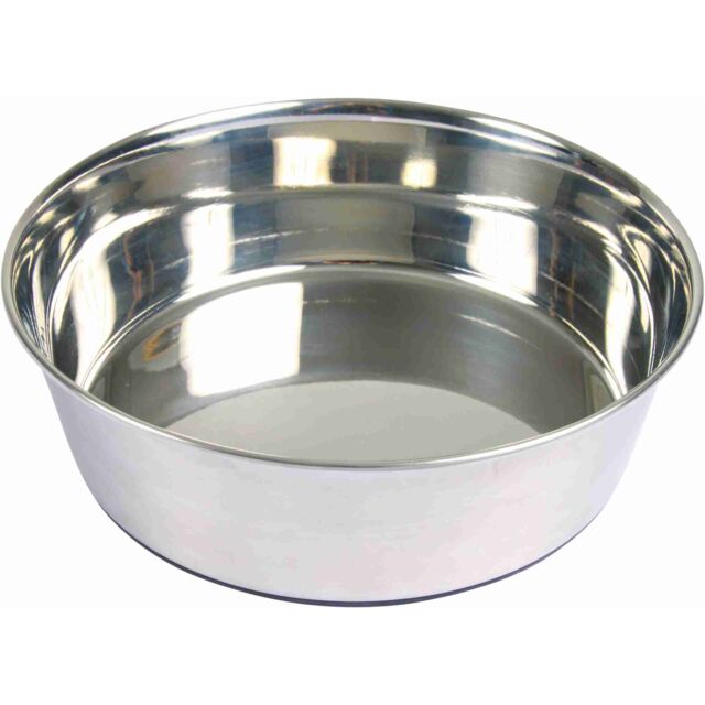 Trixie Edelstahlnapf mit Gummiboden - 0,5 l/ø 14 cm