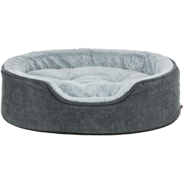 Trixie Vital Bett Lino Soft, oval - grau/hellgrau - 60 × 45 cm