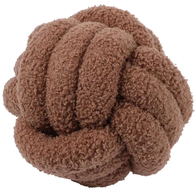 D&D Seilspielzeug Teddy Ball PUCK - Braun - 16x16x16cm