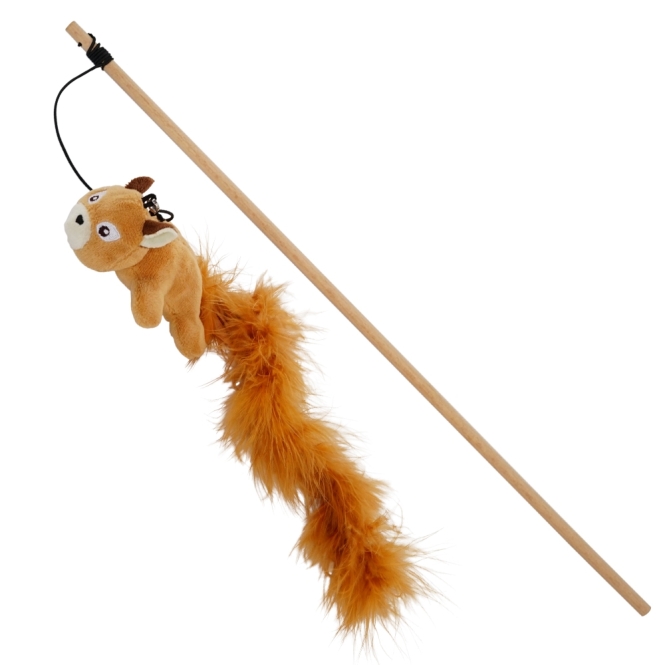 Nobby Katzenangel mit Eichhörnchen