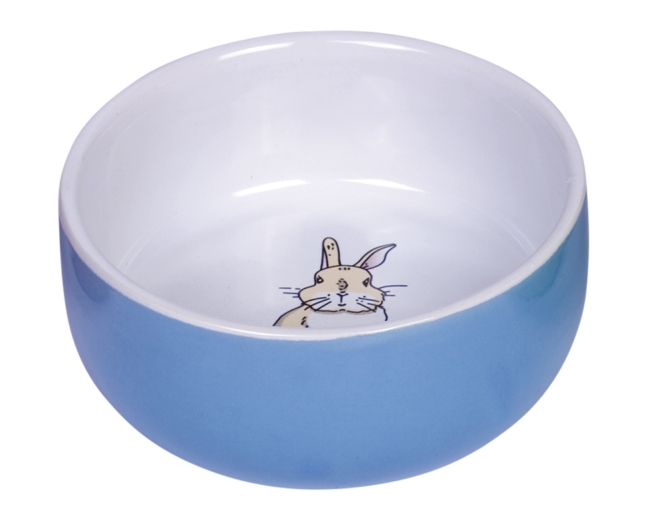Nobby Kleintiernapf Rabbit - blau/weiß